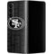 NFL San Franciso 49ers Black & White Galaxy Z Fold4 5G Skin
