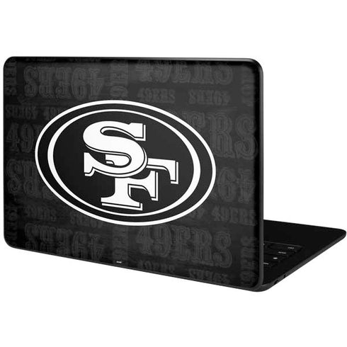 NFL San Franciso 49ers Black & White Google Pixelbook Go Skin