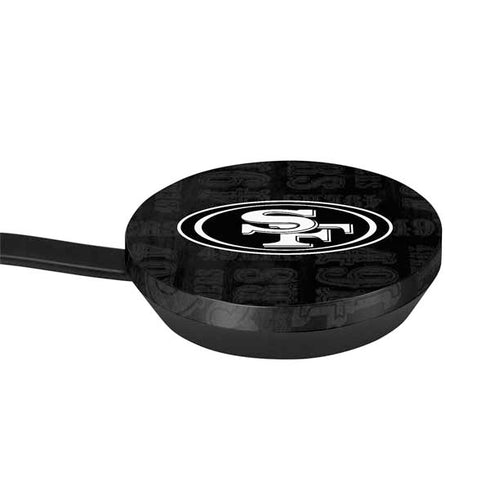 NFL San Franciso 49ers Black & White Google Stadia Controller Skin