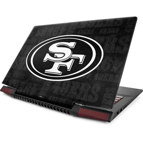 NFL San Franciso 49ers Black & White Lenovo IdeaPad Skin