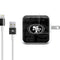 NFL San Franciso 49ers Black & White iPad Charger (10W USB) Skin