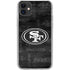 NFL San Franciso 49ers Black & White iPhone 11 Clear Case