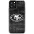 NFL San Franciso 49ers Black & White iPhone 11 Pro Clear Case
