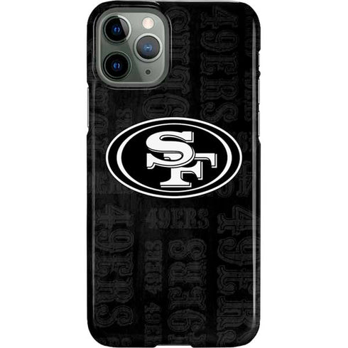 NFL San Franciso 49ers Black & White iPhone 11 Pro Lite Case
