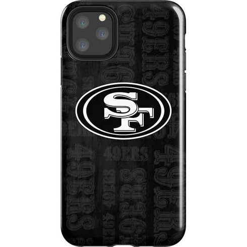 NFL San Franciso 49ers Black & White iPhone 11 Pro Max Impact Case