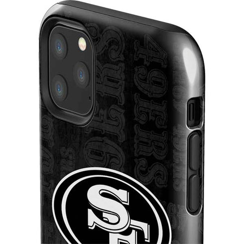 NFL San Franciso 49ers Black & White iPhone 11 Pro Max Impact Case
