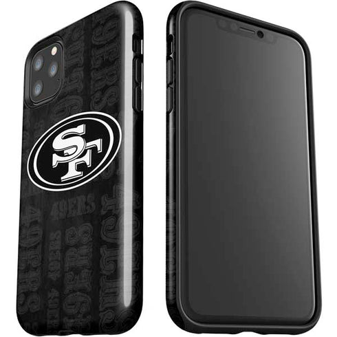NFL San Franciso 49ers Black & White iPhone 11 Pro Max Impact Case