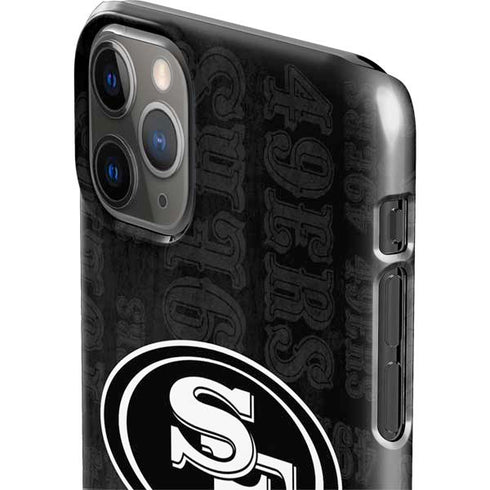 NFL San Franciso 49ers Black & White iPhone 11 Pro Max Lite Case