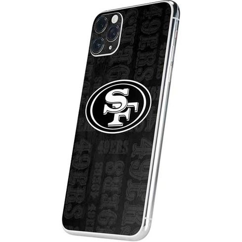 NFL San Franciso 49ers Black & White iPhone 11 Pro Max Skin