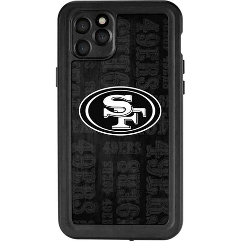 NFL San Franciso 49ers Black & White iPhone 11 Pro Max Waterproof Case
