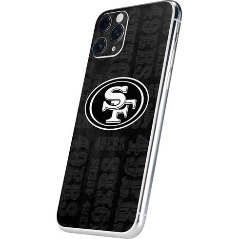NFL San Franciso 49ers Black & White iPhone 11 Pro Skin