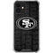 NFL San Franciso 49ers Black & White iPhone 12 Clear Case