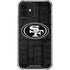NFL San Franciso 49ers Black & White iPhone 12 Clear Case