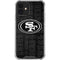 NFL San Franciso 49ers Black & White iPhone 12 Mini Clear Case