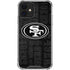 NFL San Franciso 49ers Black & White iPhone 12 Mini Clear Case