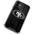 NFL San Franciso 49ers Black & White iPhone 12 Mini Clear Case
