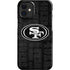 NFL San Franciso 49ers Black & White iPhone 12 Mini Lite Case