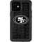 NFL San Franciso 49ers Black & White iPhone 12 Mini Waterproof Case