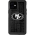 NFL San Franciso 49ers Black & White iPhone 12 Mini Waterproof Case