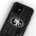 NFL San Franciso 49ers Black & White iPhone 12 Mini Waterproof Case