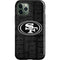 NFL San Franciso 49ers Black & White iPhone 12 Pro Impact Case