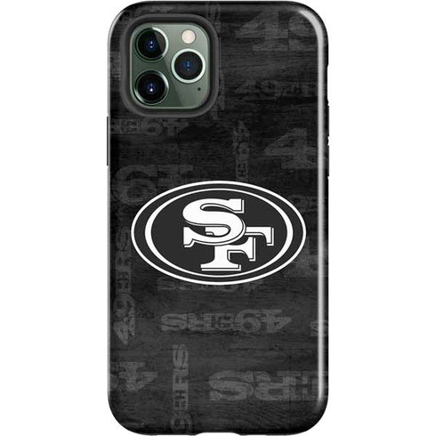 NFL San Franciso 49ers Black & White iPhone 12 Pro Max Impact Case