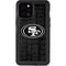 NFL San Franciso 49ers Black & White iPhone 12 Pro Max Waterproof Case