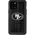 NFL San Franciso 49ers Black & White iPhone 12 Pro Max Waterproof Case