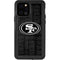 NFL San Franciso 49ers Black & White iPhone 12 Pro Waterproof Case