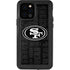 NFL San Franciso 49ers Black & White iPhone 12 Pro Waterproof Case