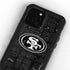 NFL San Franciso 49ers Black & White iPhone 12 Pro Waterproof Case