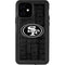 NFL San Franciso 49ers Black & White iPhone 12 Waterproof Case