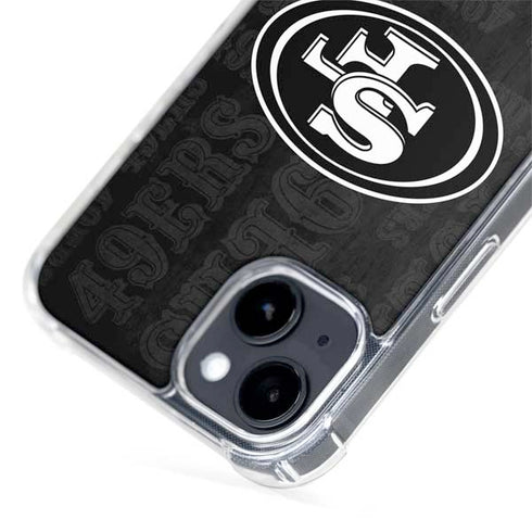 NFL San Franciso 49ers Black & White iPhone 13 MagSafe Case