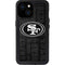 NFL San Franciso 49ers Black & White iPhone 13 Mini Waterproof Case