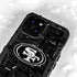 NFL San Franciso 49ers Black & White iPhone 13 Mini Waterproof Case
