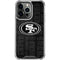 NFL San Franciso 49ers Black & White iPhone 13 Pro Clear Case
