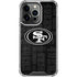 NFL San Franciso 49ers Black & White iPhone 13 Pro Clear Case
