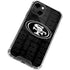 NFL San Franciso 49ers Black & White iPhone 14 Clear Case