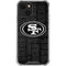 NFL San Franciso 49ers Black & White iPhone 14 Plus Clear Case