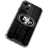 NFL San Franciso 49ers Black & White iPhone 14 Plus Clear Case