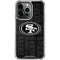 NFL San Franciso 49ers Black & White iPhone 15 Pro Clear Case