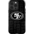NFL San Franciso 49ers Black & White iPhone 15 Pro Impact Case