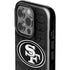 NFL San Franciso 49ers Black & White iPhone 15 Pro Impact Case