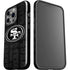 NFL San Franciso 49ers Black & White iPhone 15 Pro Impact Case