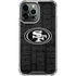 NFL San Franciso 49ers Black & White iPhone 15 Pro Max Clear Case