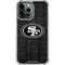 NFL San Franciso 49ers Black & White iPhone 14 Pro Max Clear Case