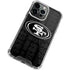 NFL San Franciso 49ers Black & White iPhone 15 Pro Max Clear Case