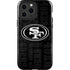 NFL San Franciso 49ers Black & White iPhone 15 Pro Max Impact Case