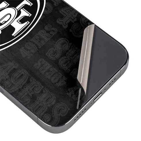 NFL San Franciso 49ers Black & White iPhone 14 Pro Max Skin