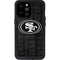 NFL San Franciso 49ers Black & White iPhone 14 Pro Max Waterproof Case